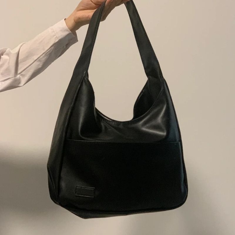 Women Shoulder Bag Large Capacity PU Leather Tote Bag Underarm Bag