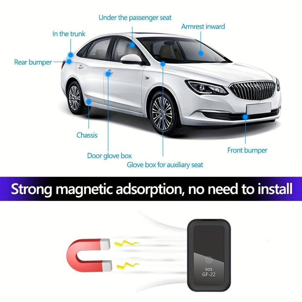 Mini GPS Tracker for Vehicles Magnetic GPS Car Locator for Trucks Kids Elder Pets