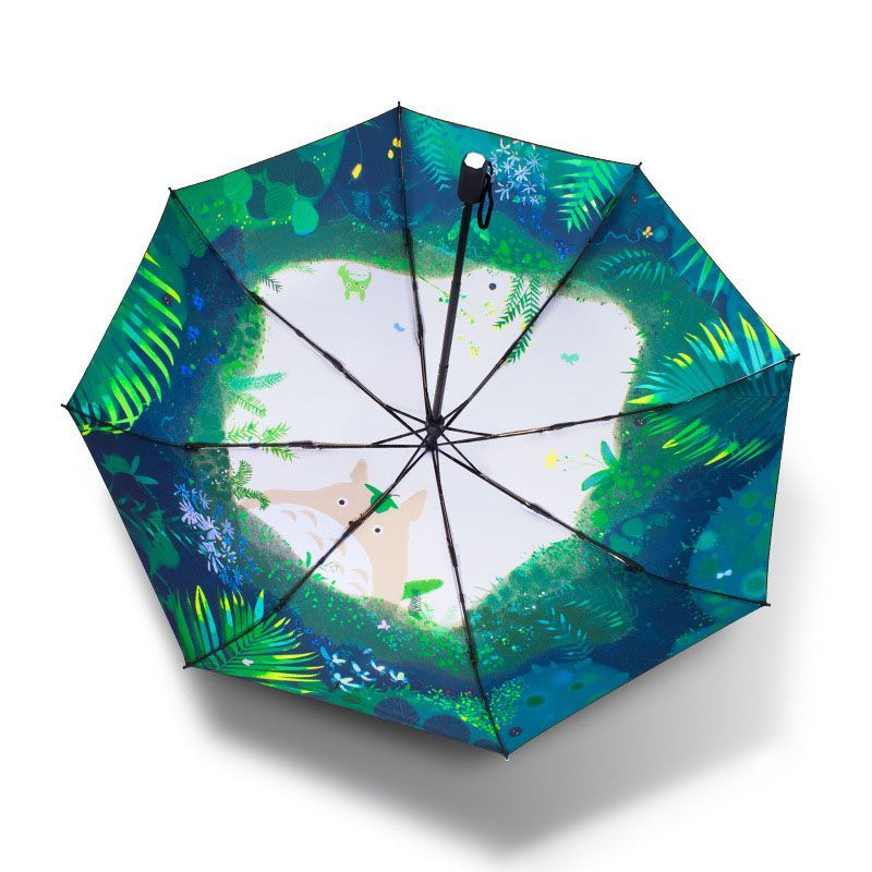 Print Folding Umbrella Anti UV Umbrella Portable Outdoor Travel Umbrella