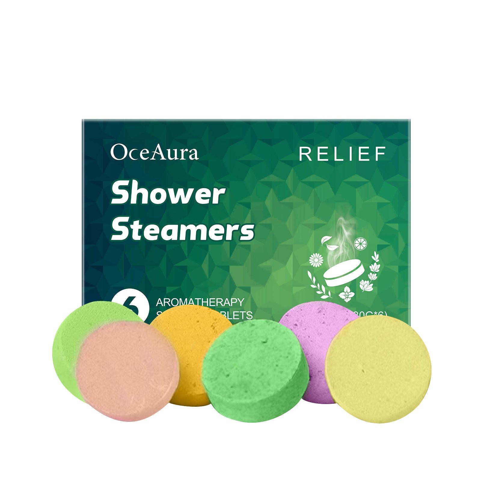 Bath Steam Aromatherapy Tablets, Body Cleansing, Relaxing Fragrance, Spa Experience ,1 set