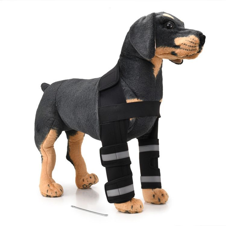 Dog Reflective Compression Sleeves Elbow Protector Wth Bandage Wrap Heals Sprains