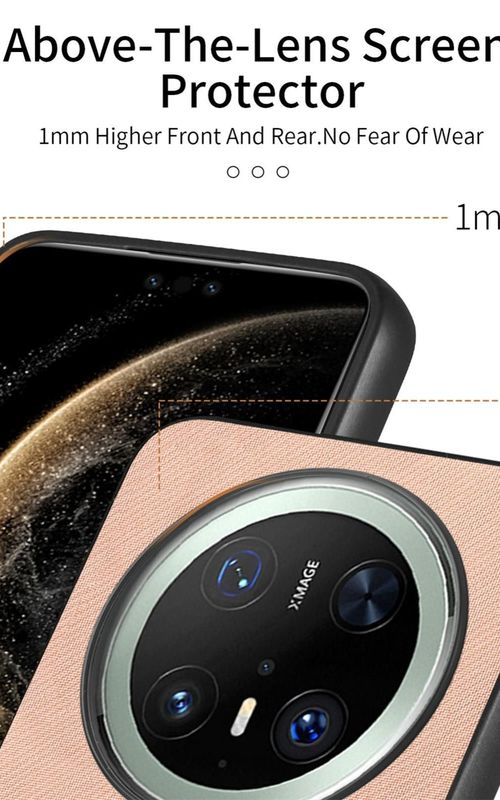 Twill Fabric Leather Phone Case For Huawei Mate 70 Pro+