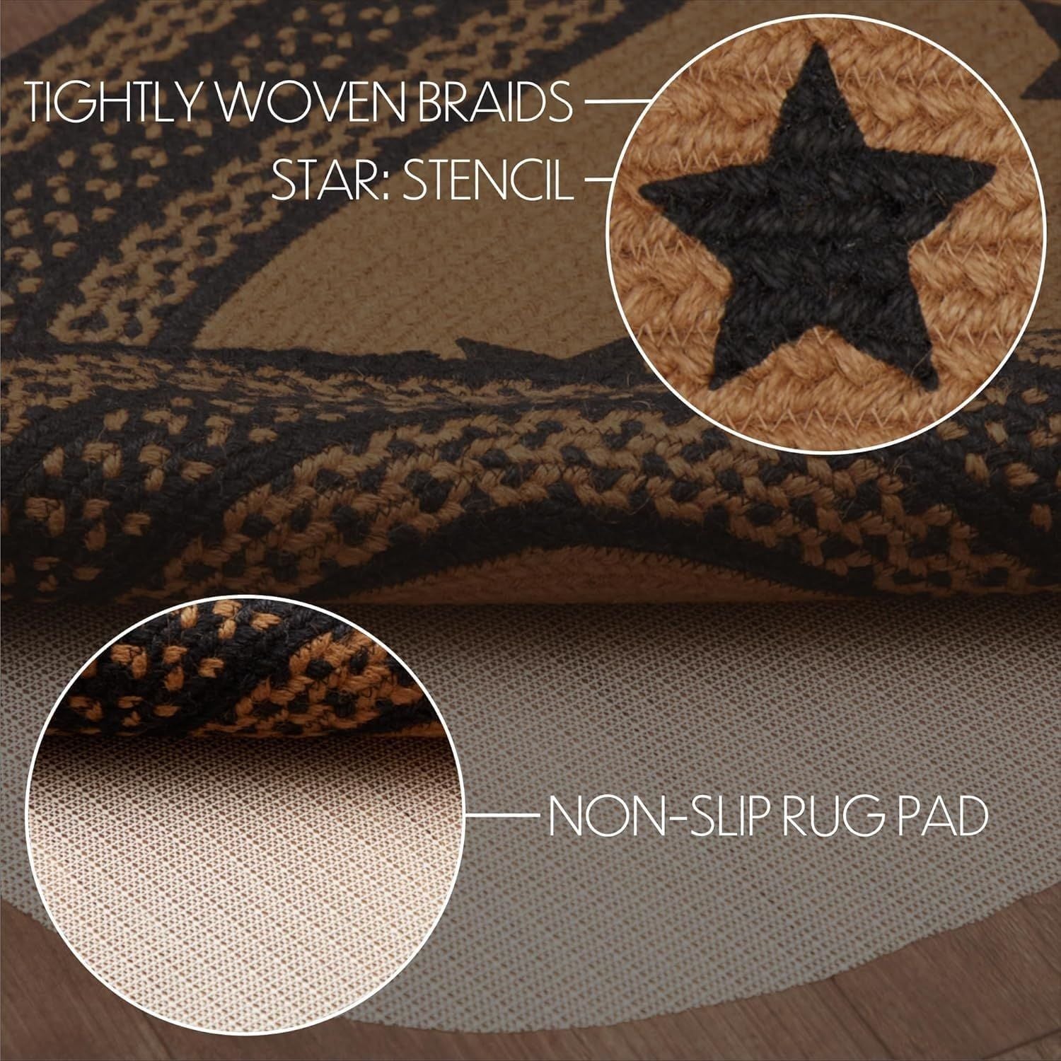 AIESY® Beautiful Reversible Braided Cotton Area Door mats