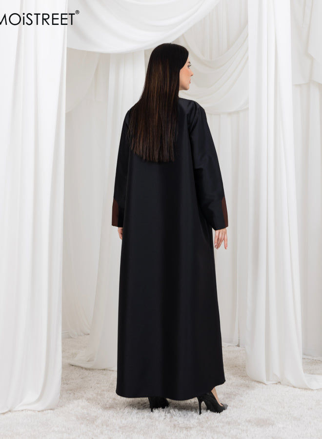 MOiSTREET Bridal Satin  Abaya