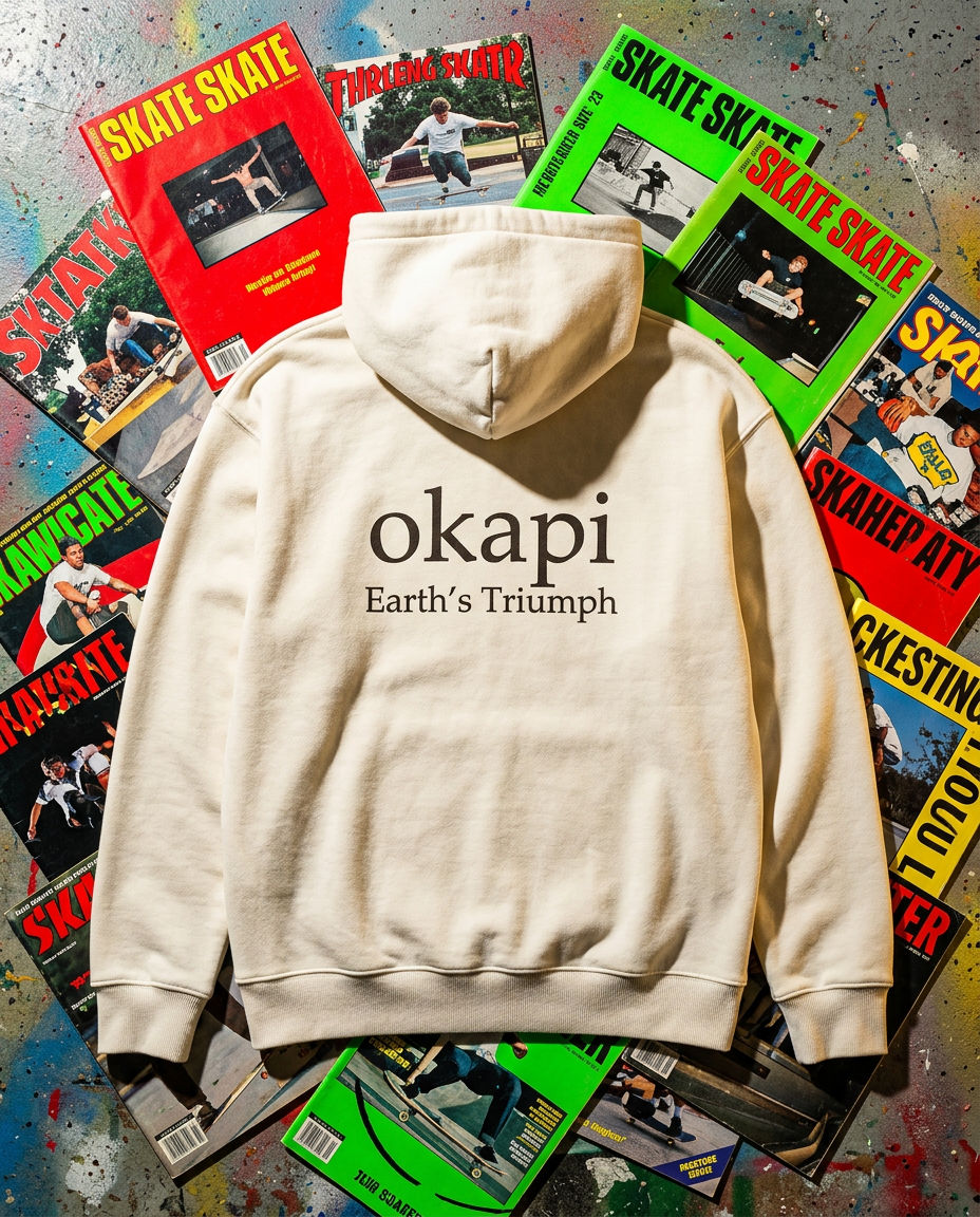 Okapi White Canopy Hoodie
