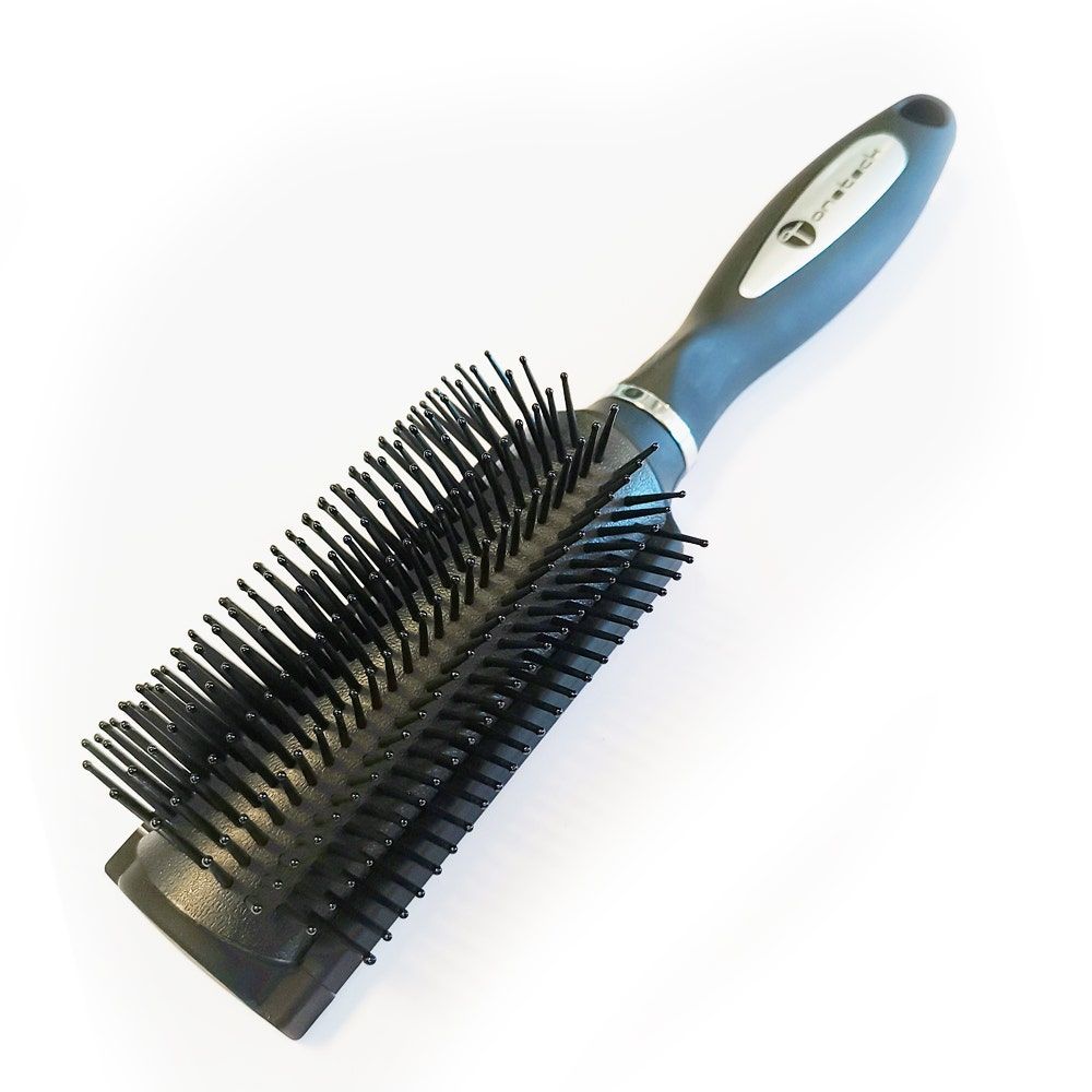 Onetech Multifunction Curved Hair Brush, Black, 1pc
