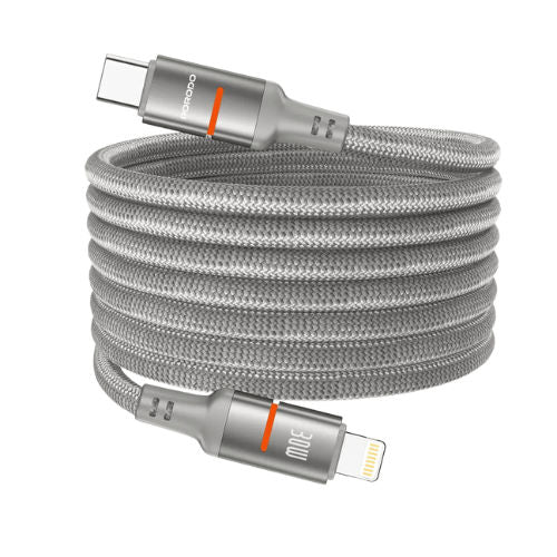 Porodo 30 W Type-C to Lightning Magnetic Braided Cable 1.2M