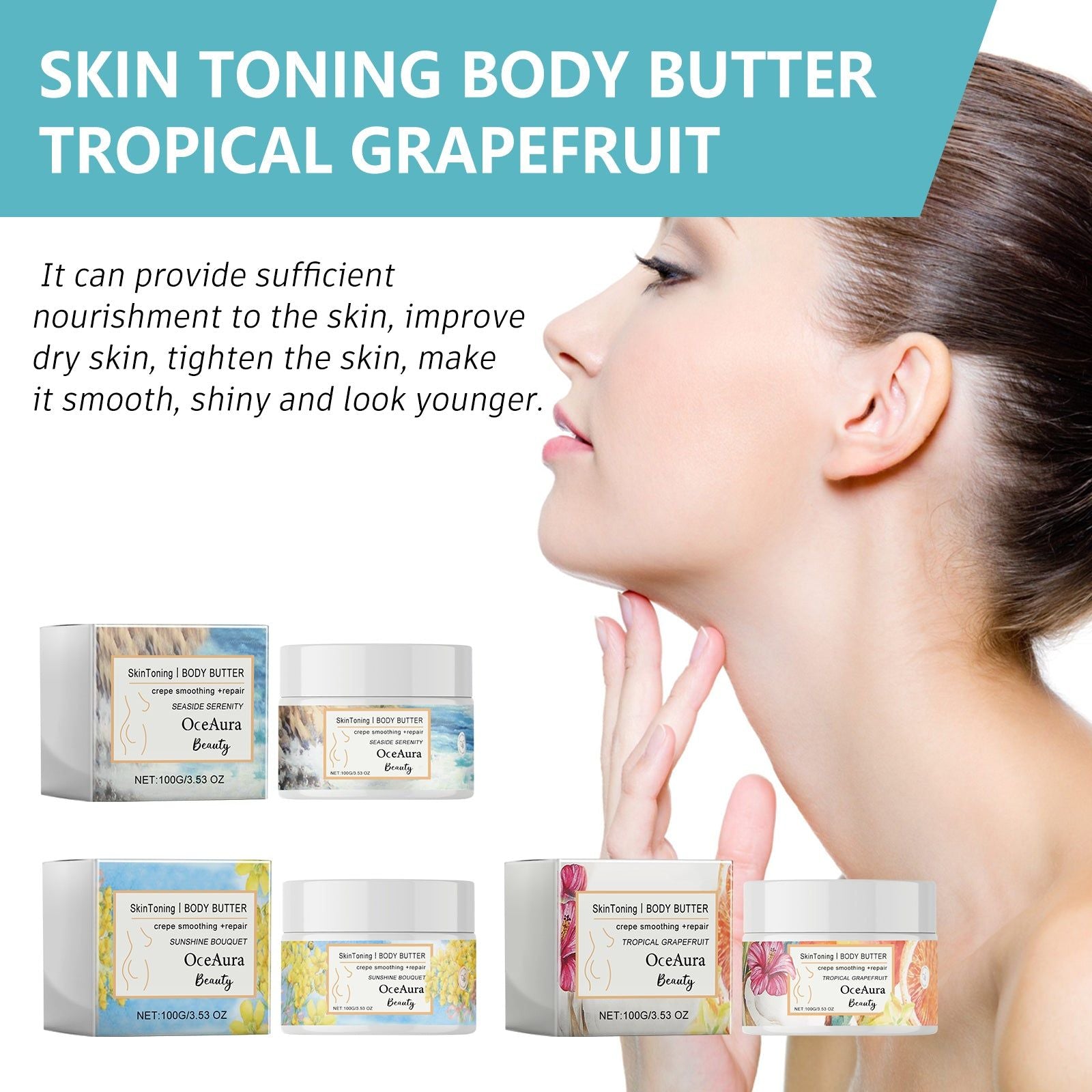Body Cream, Hydrating Anti-Aging Moisturizer, Smooth, Firm, Youthful Skin ,100g