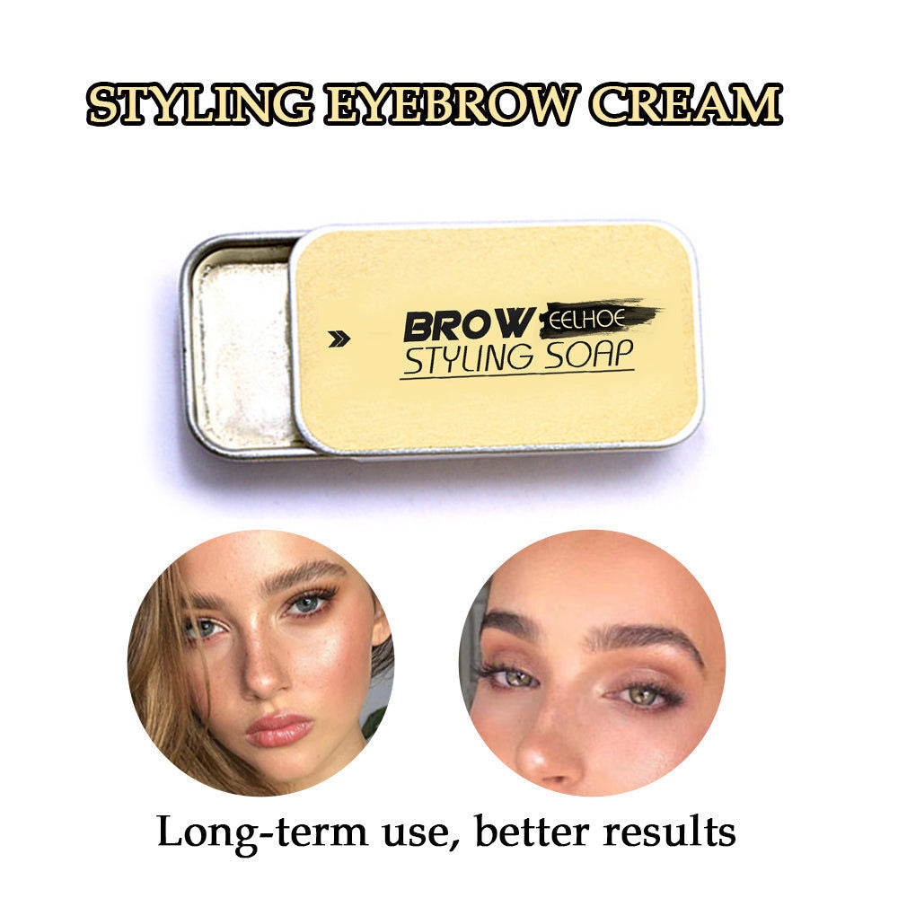 Create Natural Perfect Eyebrows Waterproof Sweatproof Brow Cream with Brush ,10g
