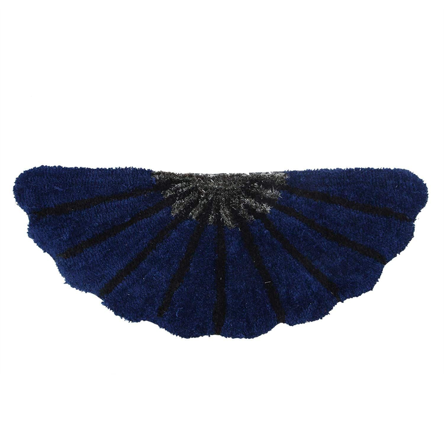 AIESY® Premium Fan-Shaped Microfiber Door Mat | Ultra-Absorbent Luxury Bath Mat with Non-Slip TPR Backing for Home Entrance, Bathroom & Bedroom