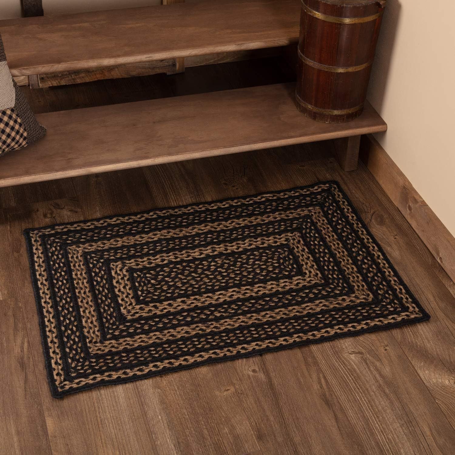 AIESY®  Beautiful Braided Reversible Cotton Area Door Mat For Home
