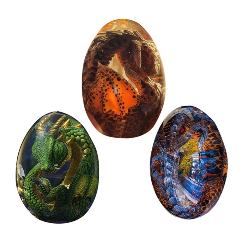 Lava Dragon Egg Dream Crystal Dinosaur Egg Souvenir Resin Sculpture Ornaments Home Decor