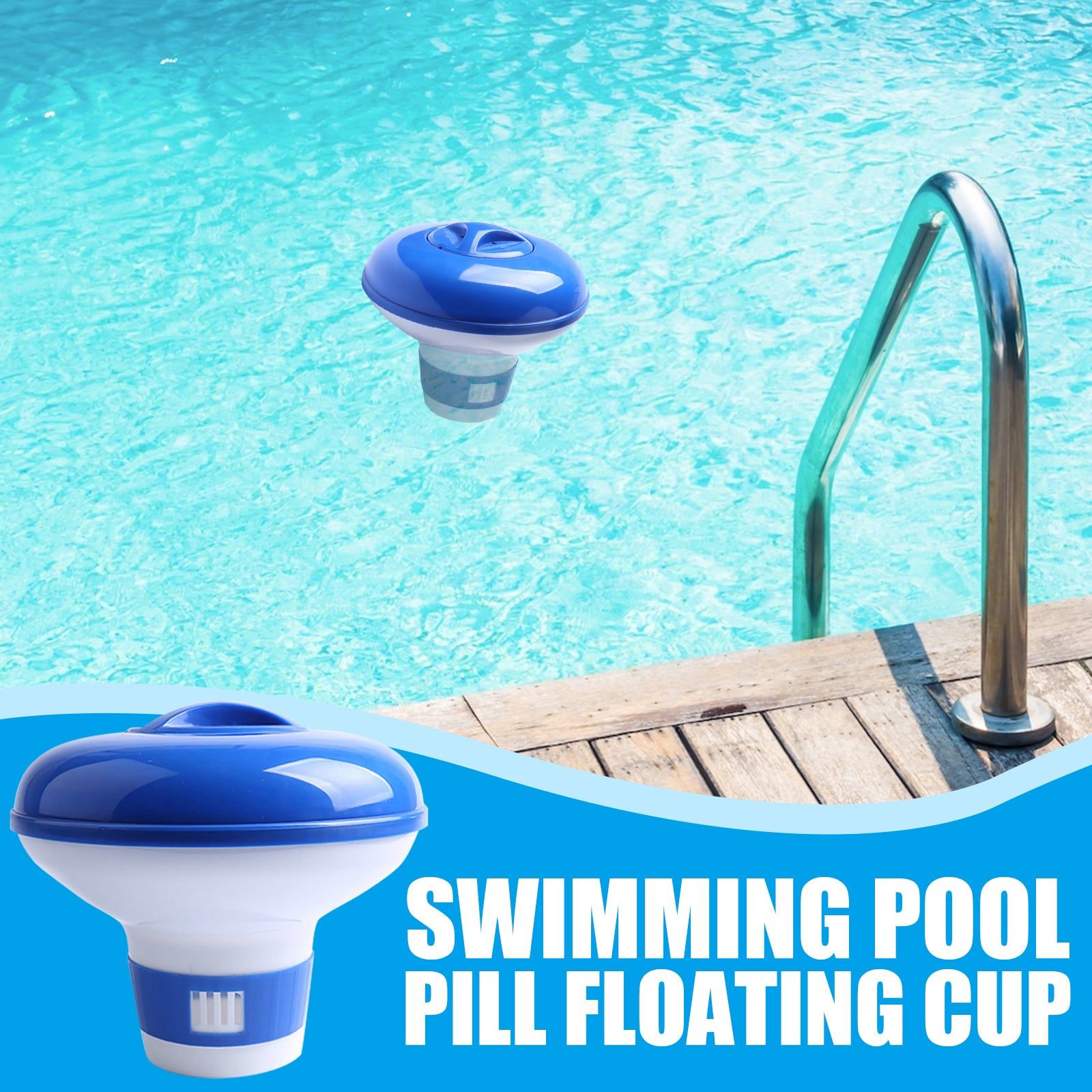Automatic Pool Dosing Device, Effervescent Tablet Float, Pool Applicator, Easy Water Care ,1pcs