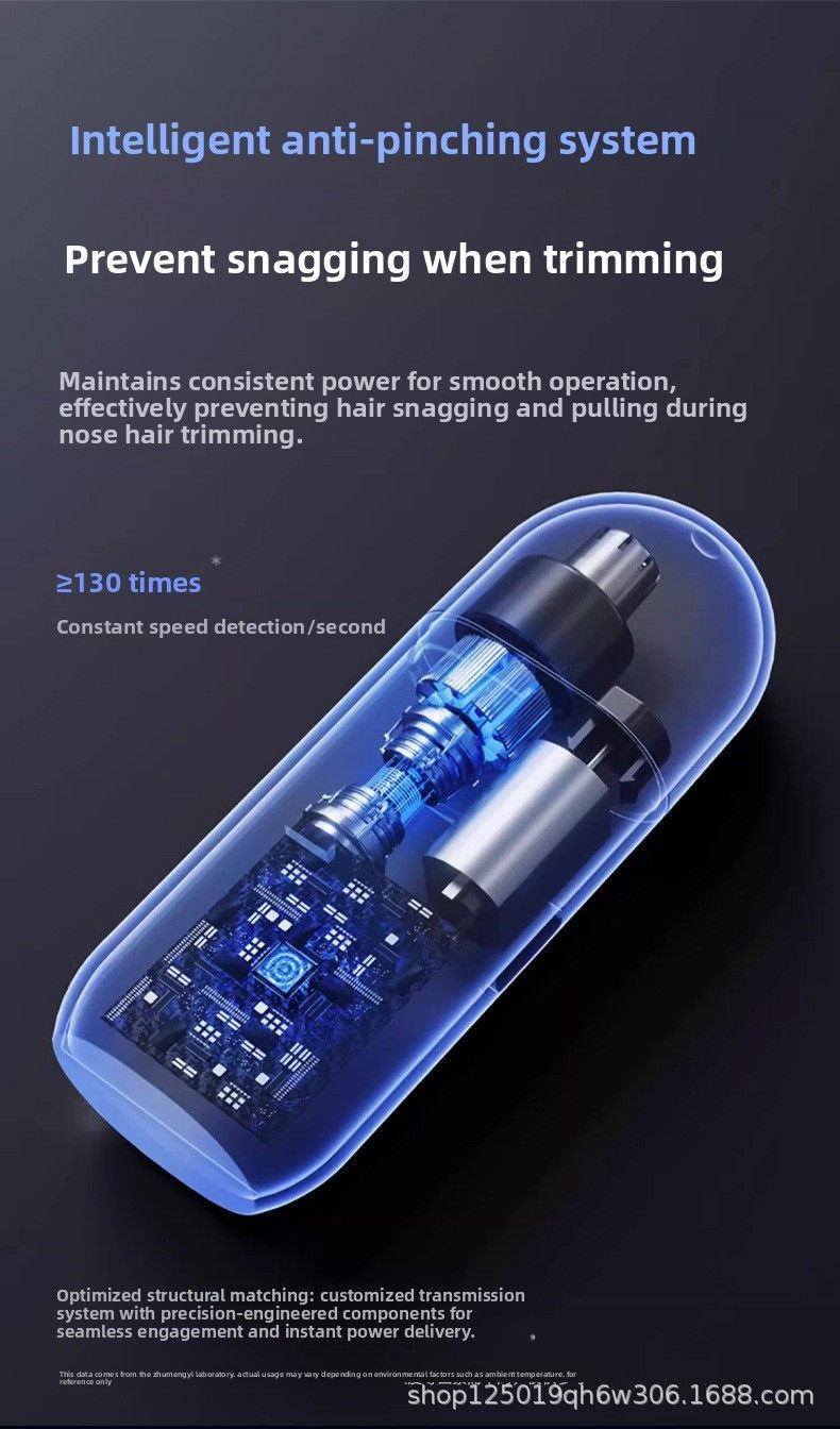 USB Nose Hair Trimmer with Digital Display