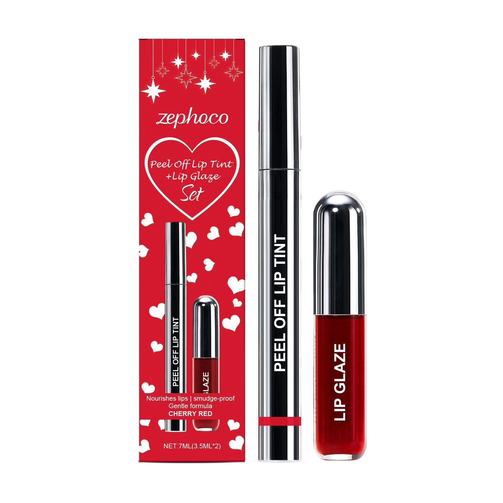 3.5ml+3.5ml Lip Liner and Lip Gloss Set with Long Lasting Color