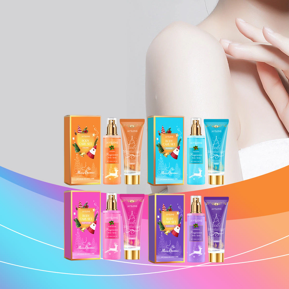 Christmas Scented Body Treatment Set, Holiday Perfumed Body Care, Moisturizing & Softening ,1set