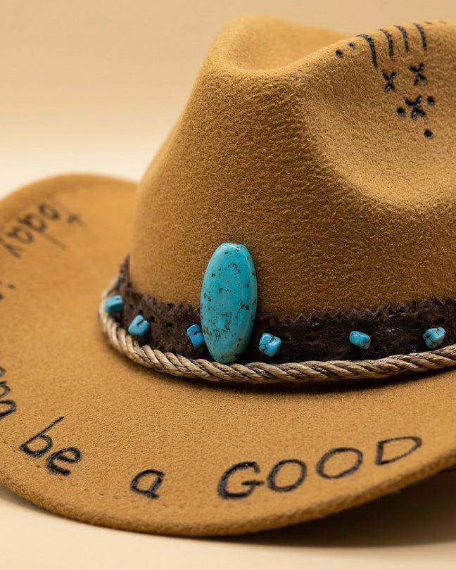 By Carmenzo Turquoise Majesty Hat