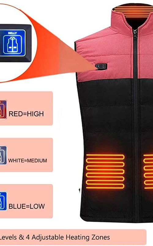 Electric Heated Vest Thermal Gilet Winter Waistcoat Warm Jacket For Outdoor Activities