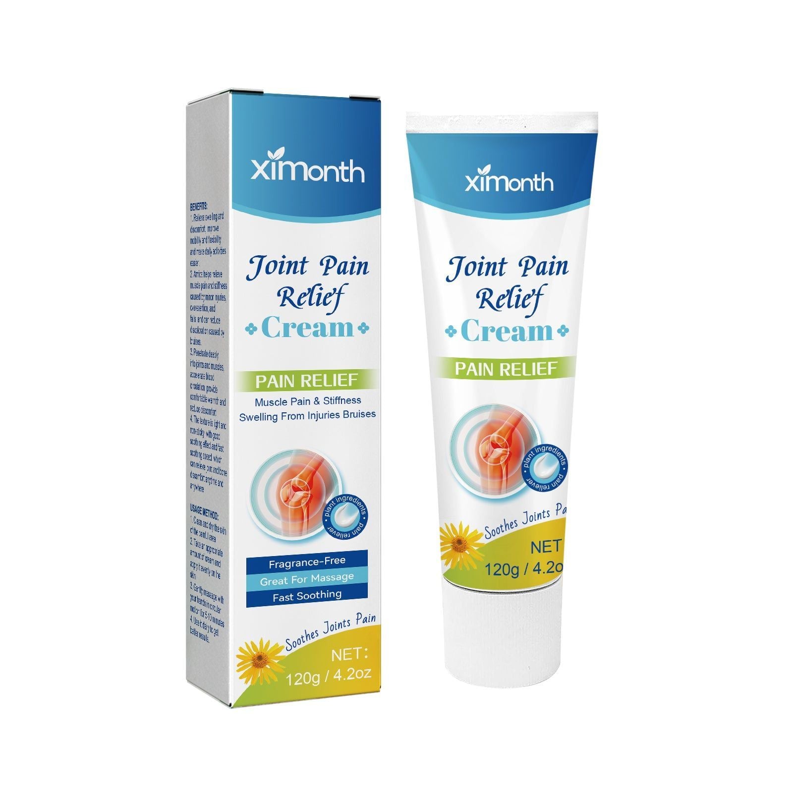Relieve Muscle & Joint Pain Fast, Natural Joint Pain Cream for Soreness, Swelling, Flexibility ,120g