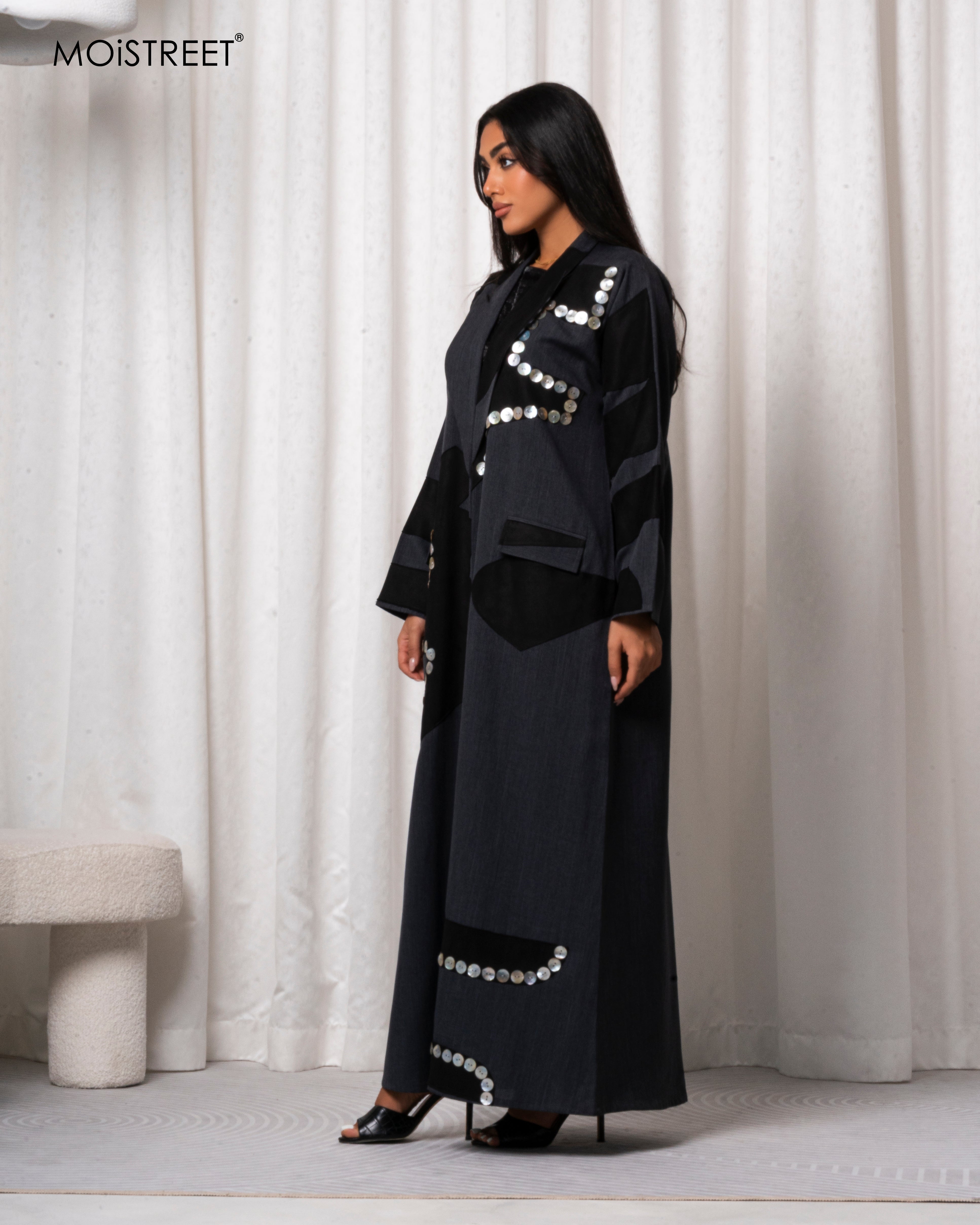 MOiSTREET Handmade Melange Abaya