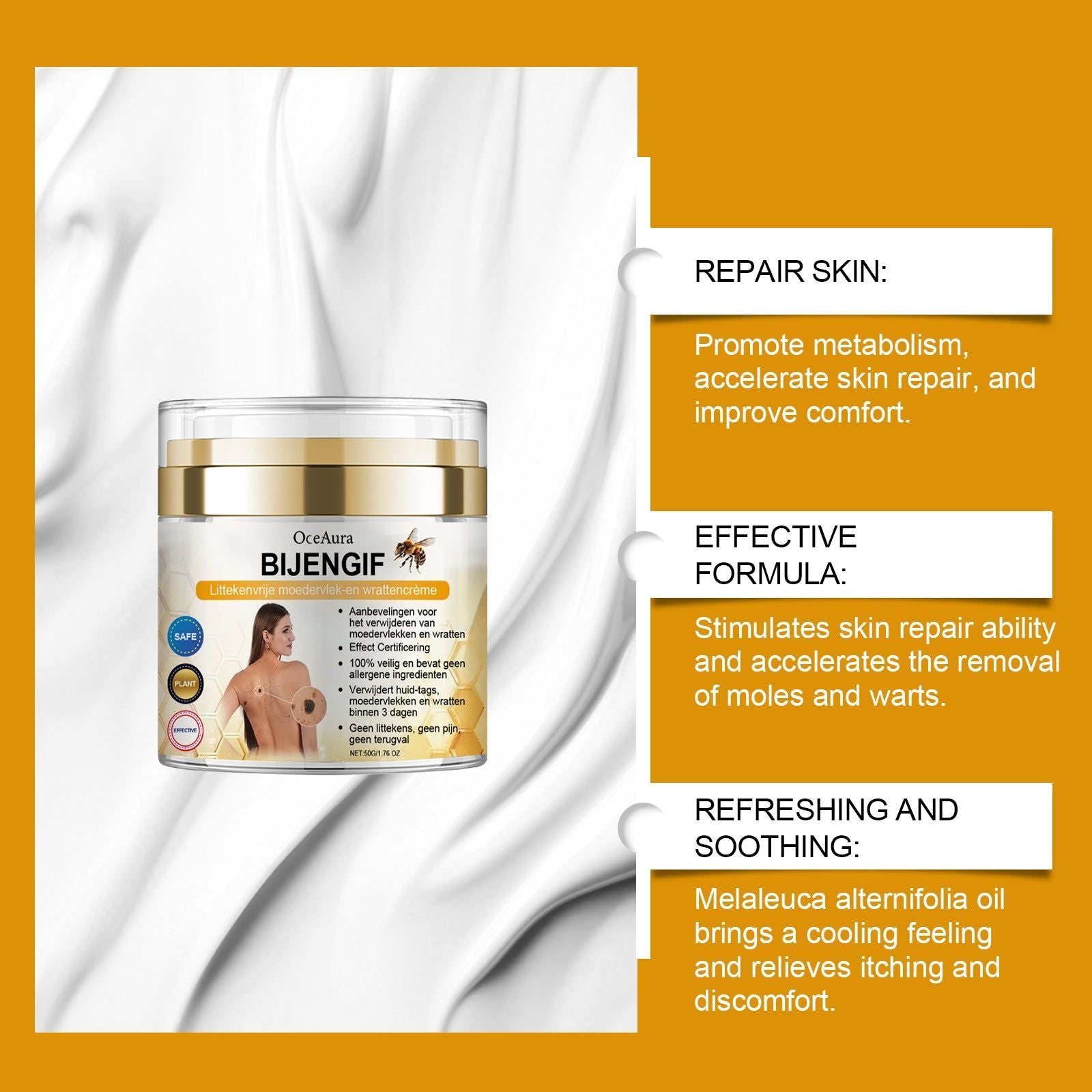 Body Care Cream for Skin Repair, Nourishment, and Wart Removal, Natural Skin Healing ,50g