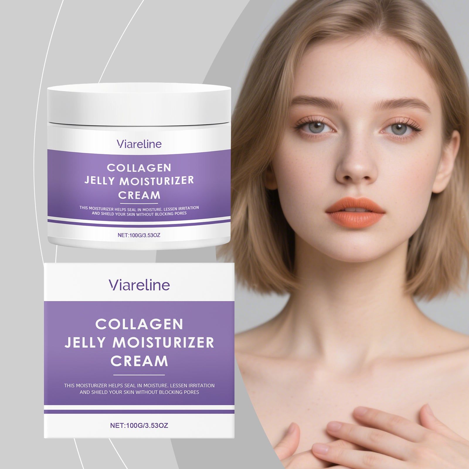 Collagen Facial Moisturizer, Hydrating, Anti-Aging, Skin Rejuvenation, Glow ,100g