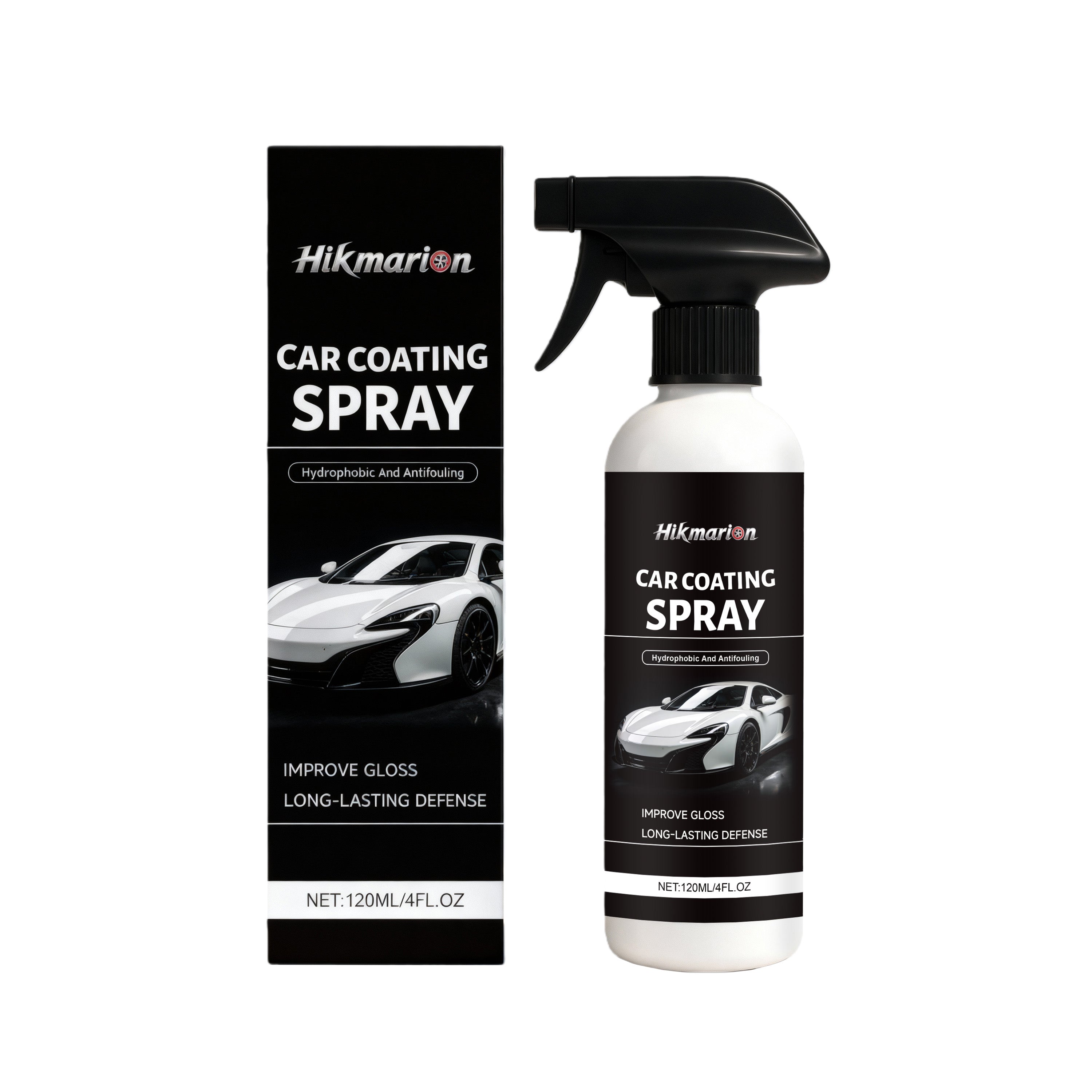 Car Care Spray, Automotive Exterior Shine, Quick Surface Refurbishment, Glossy Finish ,120ml