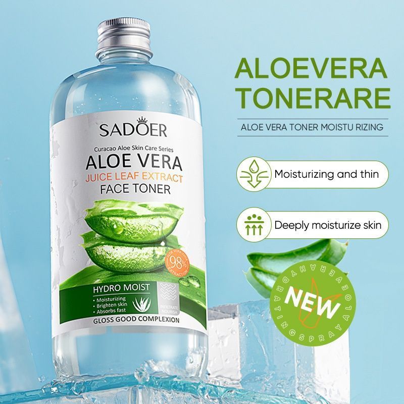 Aloe Vera Hydrating Toner 500ml for Glowing, Dewy Complexion - 001- SD96499