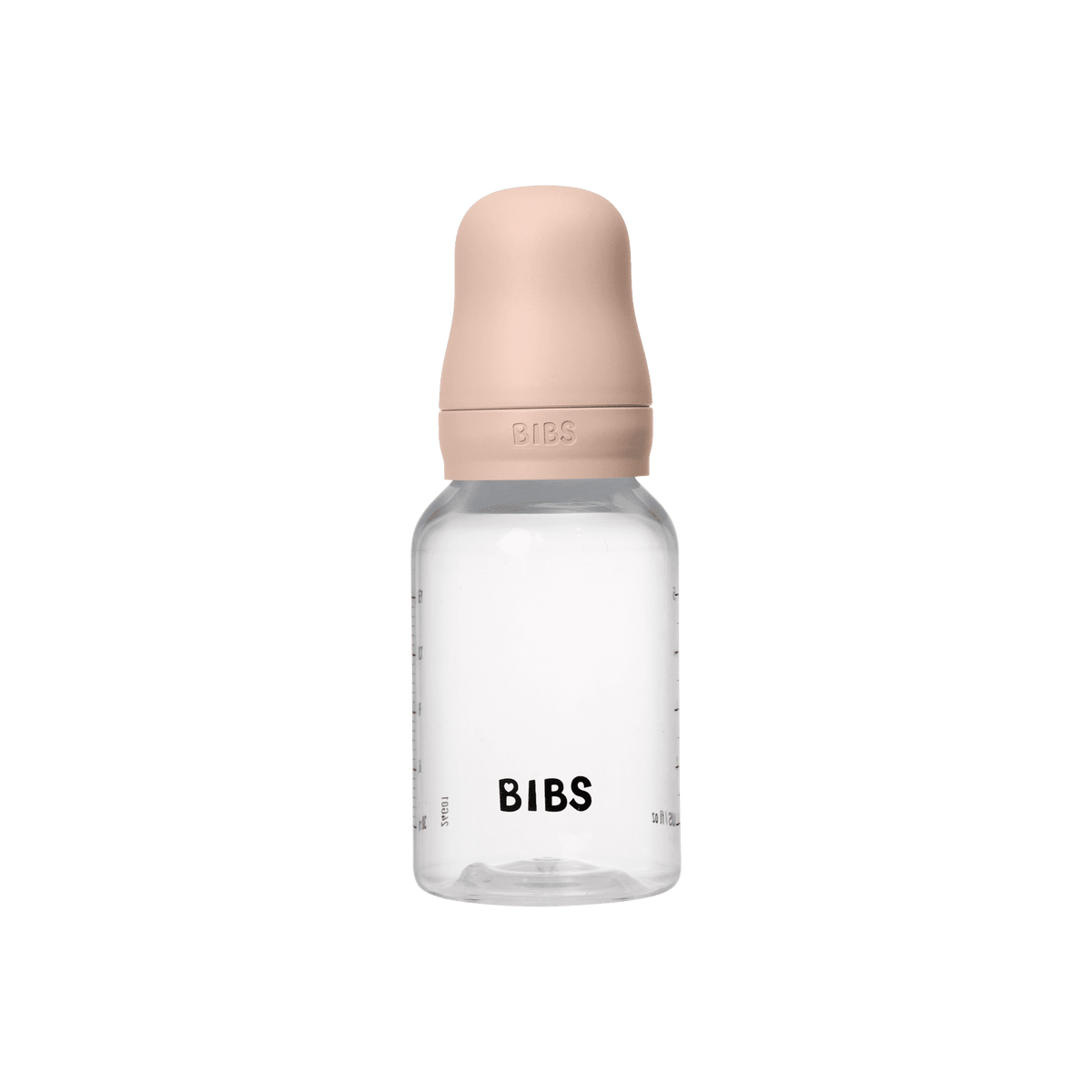 BIBS Baby Bottle with Round Latex Nipple – 150 ml Slow Flow | Blush