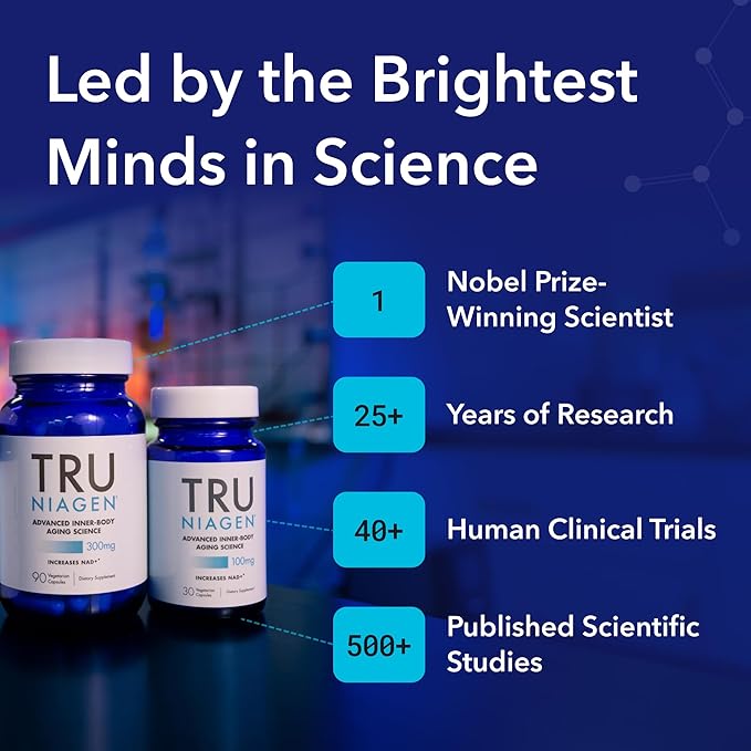 TRU NIAGEN 90capsules/300mg - Advanced NAD+ Booster | Nicotinamide Riboside NR | Increases Energy & Promotes Anti Aging