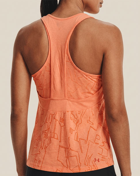 Under Armour Orange Patterned Training Tank