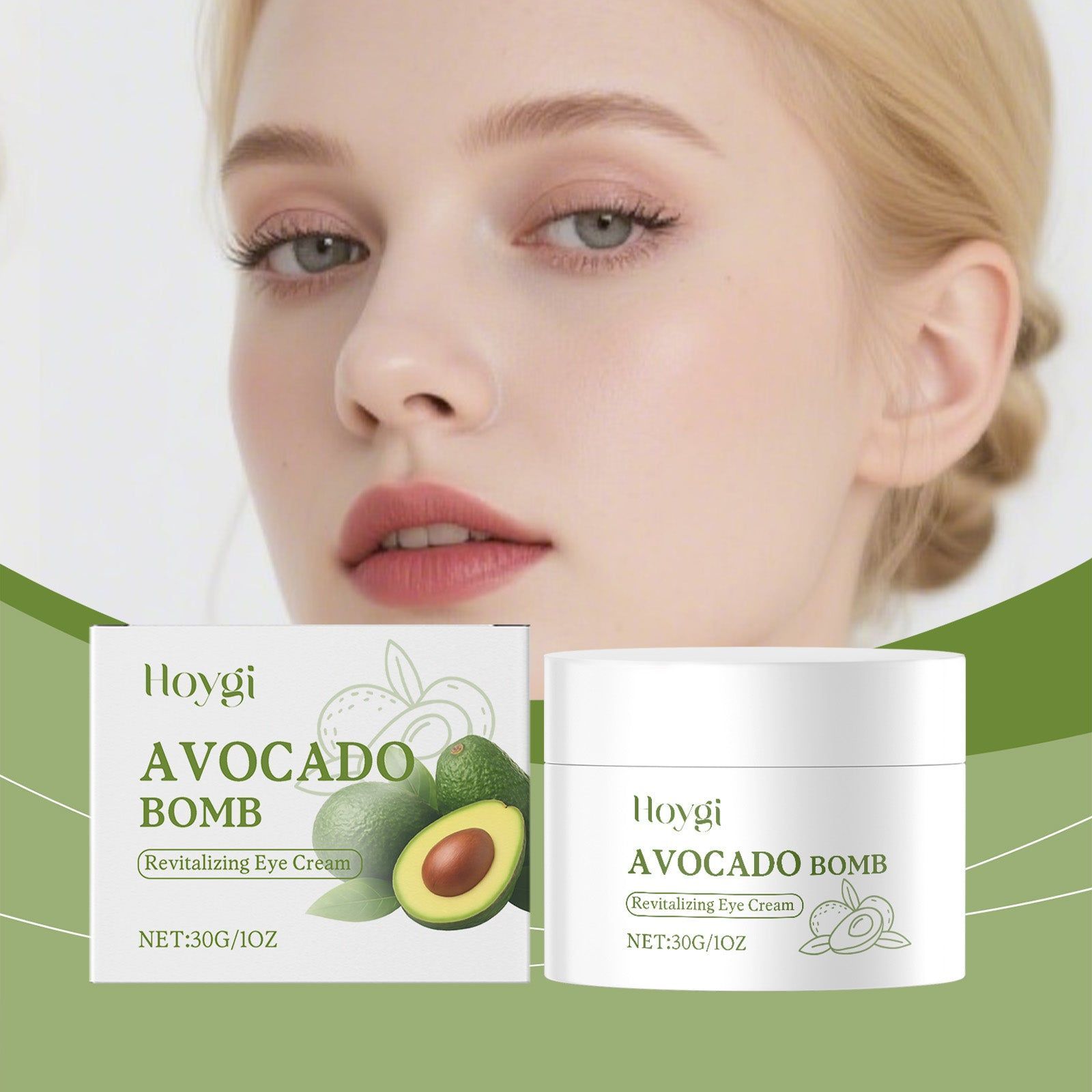 Avocado Eye Care Cream, Hydrating Anti-Aging, Reduces Dark Circles, Puffy Eyes ,30g