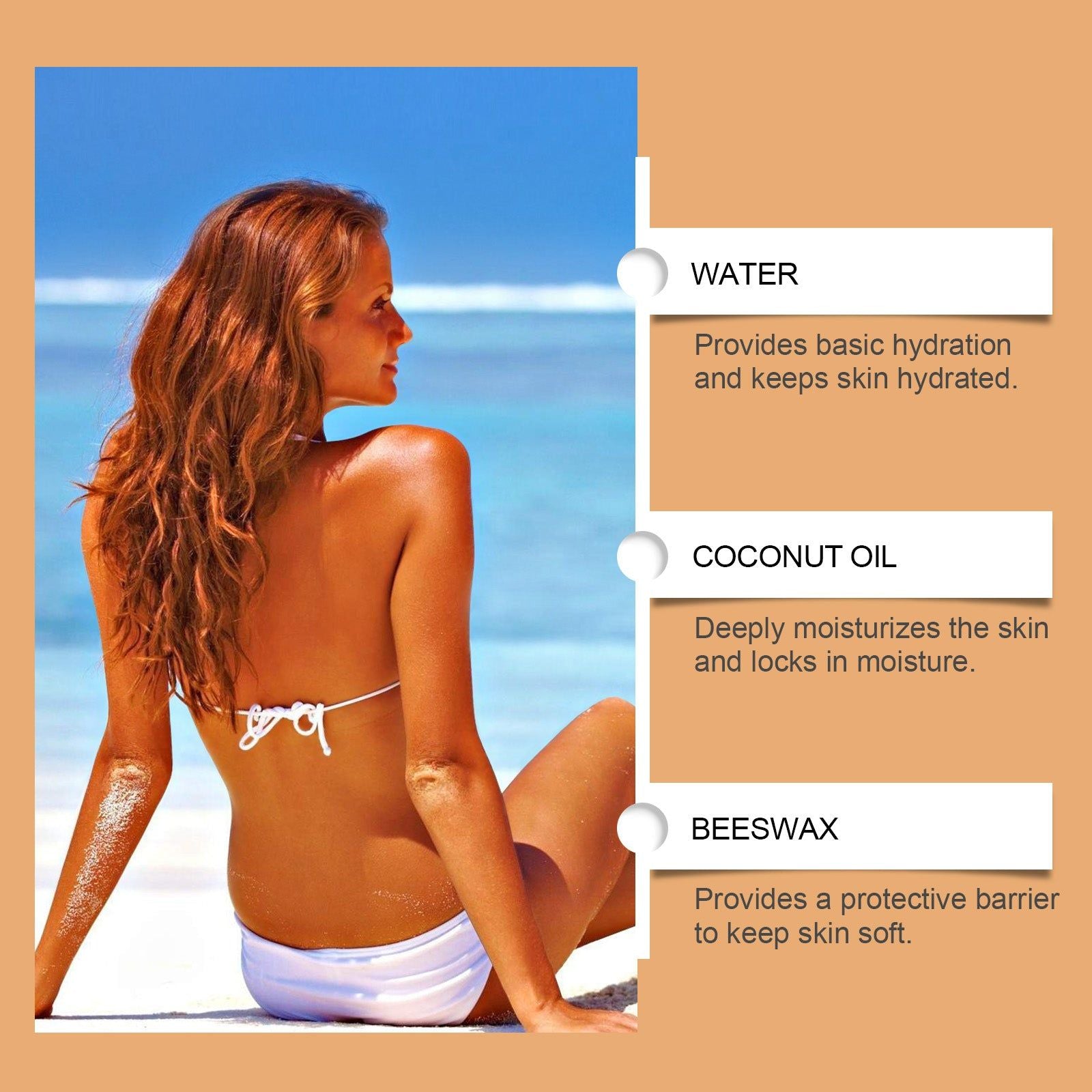 Black Care Moisturizing Gel, Summer Tan & Sunburn Relief, Deep Nourishment ,20g
