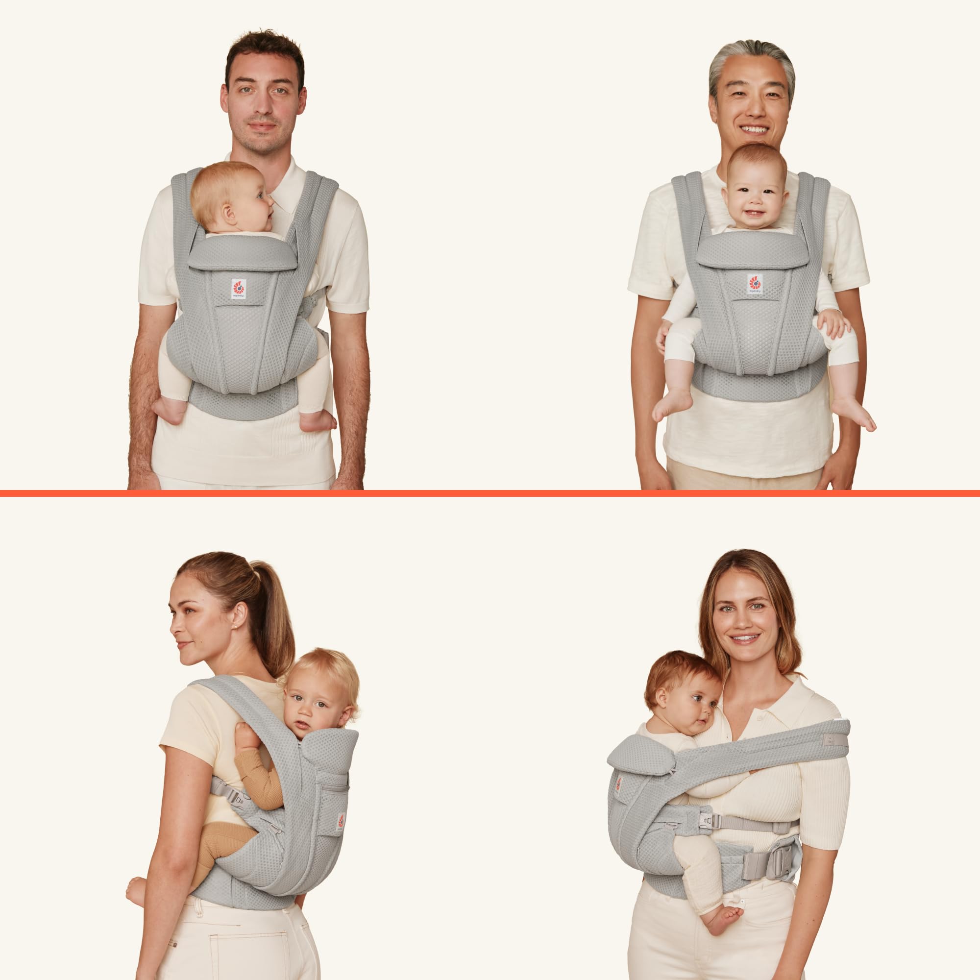 Ergobaby Omni Deluxe Mesh - Pearl Grey