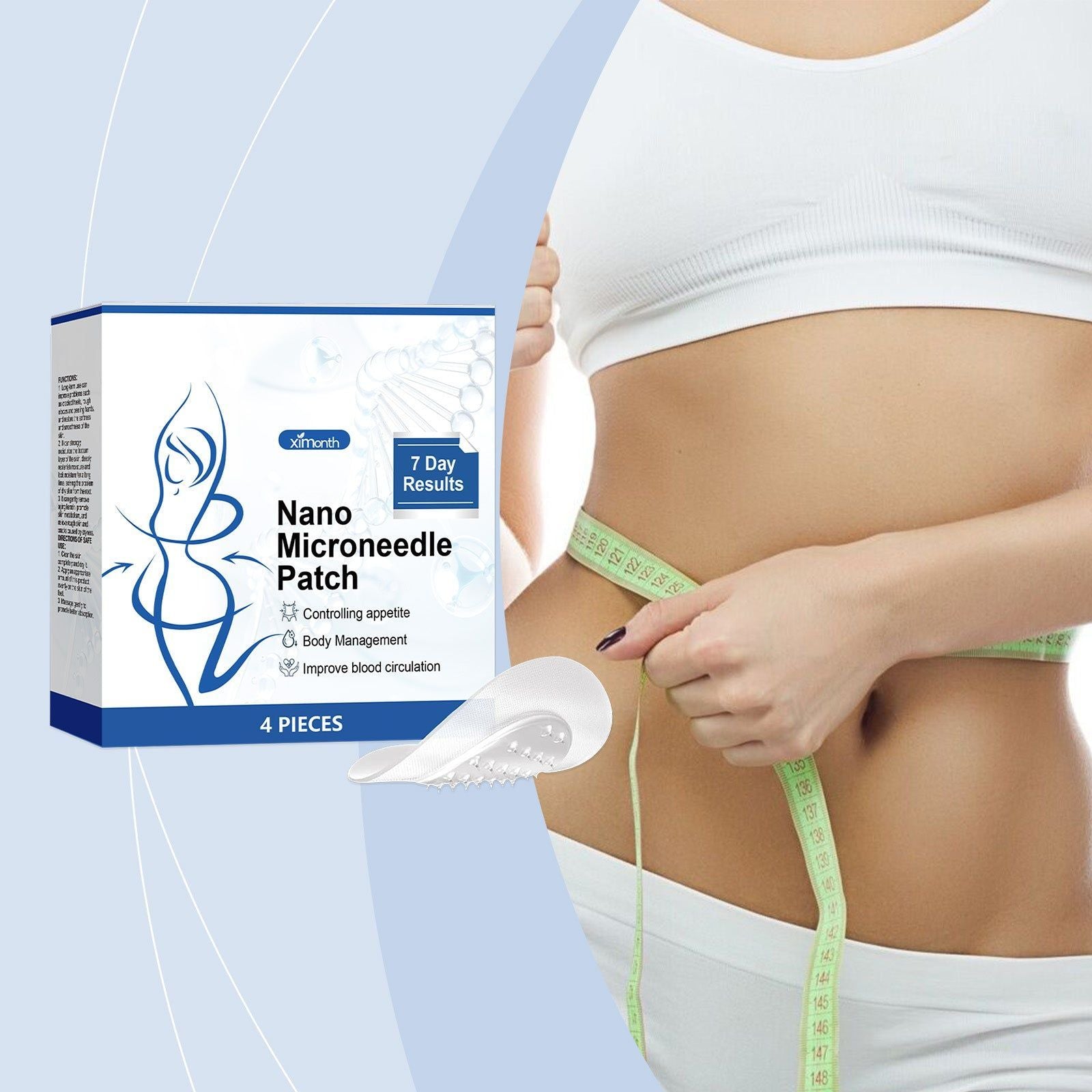 Body Care Patches, Firming & Lightweight, Invisible, Deep Absorption, Natural Ingredients ,4pcs