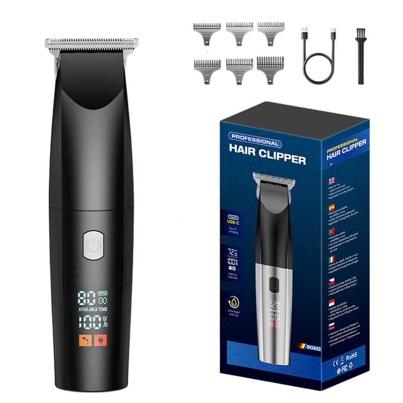 Digital Hair Clipper with Titanium Blade