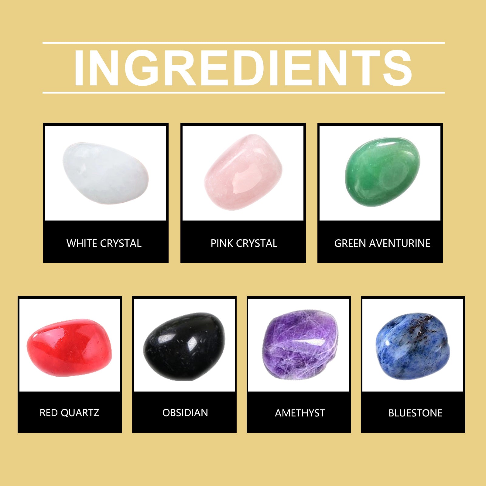 Crystal Healing Accessory, Relaxing Home Decor, Stress Relief Gift ,1set