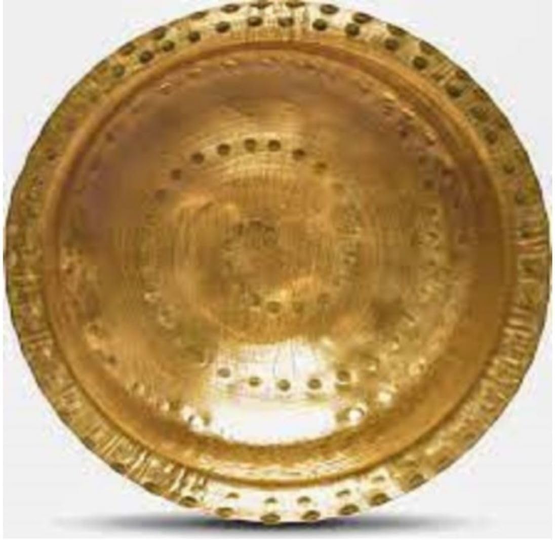 Brass Patila Round Tope Cookware Bhagona 3 Liter