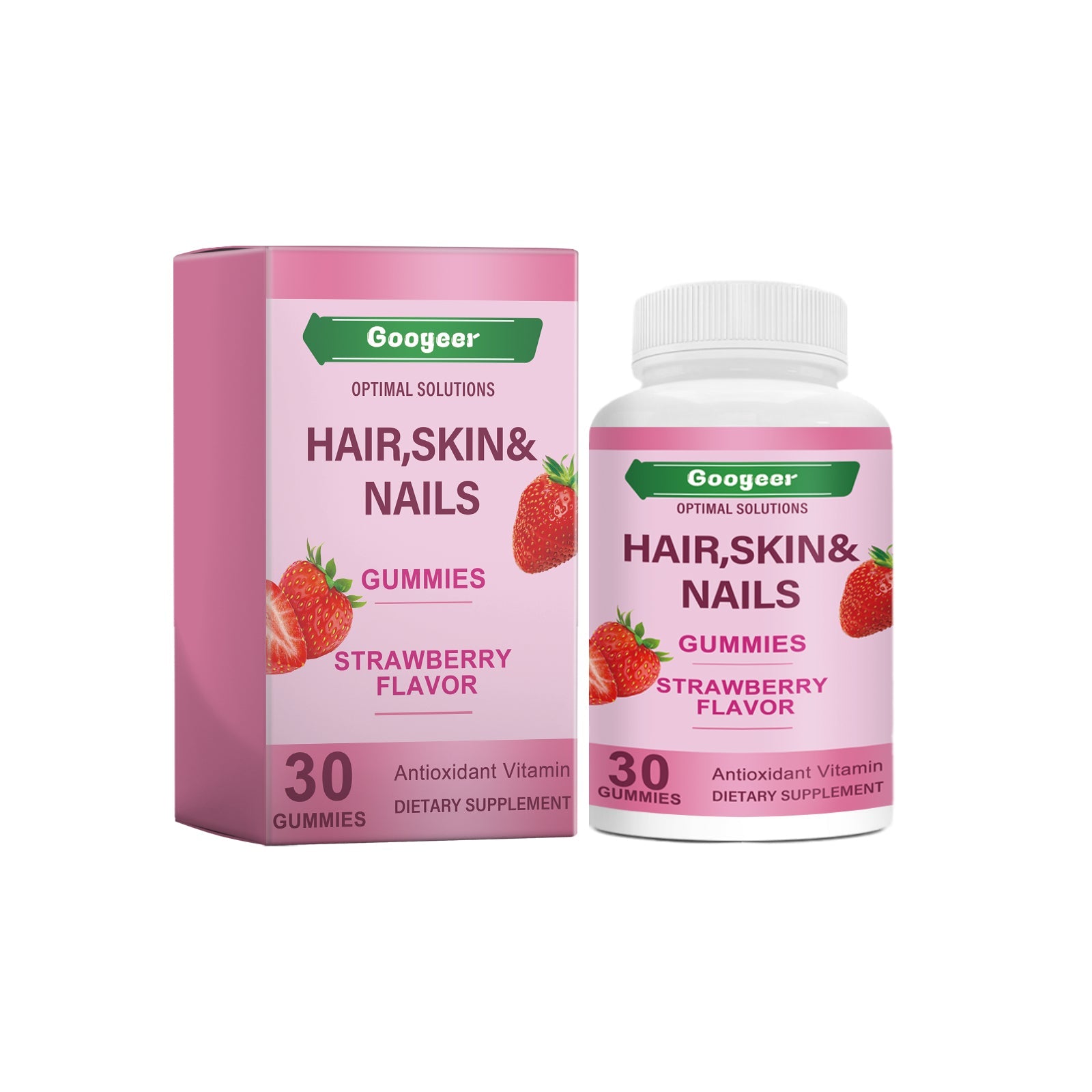 Body Care Gummies, Strawberry Flavor, Immune Boosting, Bone & Muscle Support ,30 gummies