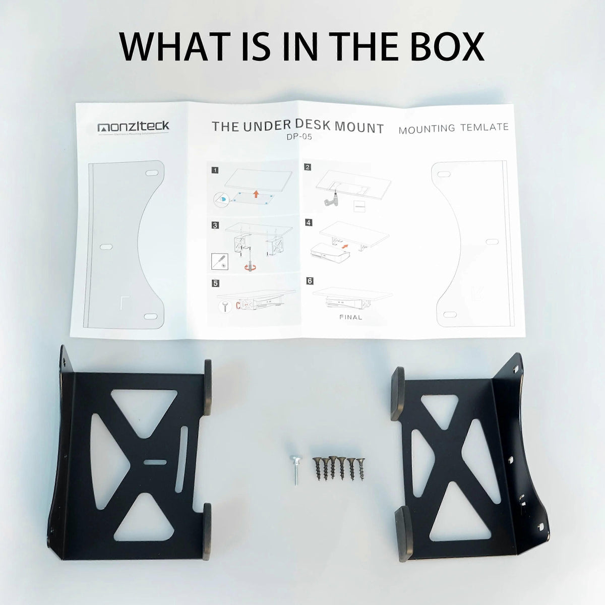 Under Desk Holder Mount for PS5 Disc & Digital Console Stealth Bracket