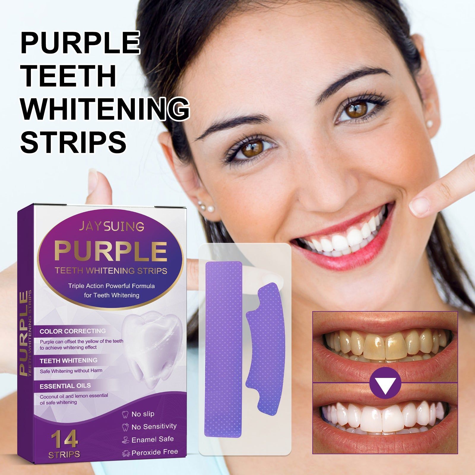 Bright White Dental Patch, Stain Removal, Deep Cleaning, Oral Care, Smile Boost ,14pcs