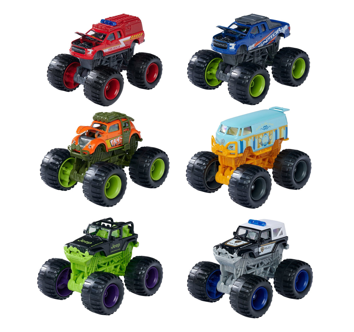 Majorette Monster Rockerz Die-Cast Monster Trucks - 7.5cm
