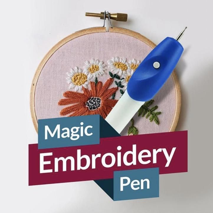 Magic Embroidery Pen Punch Needles Set Stitching Knitting Tools For DIY Embroidery Sewing