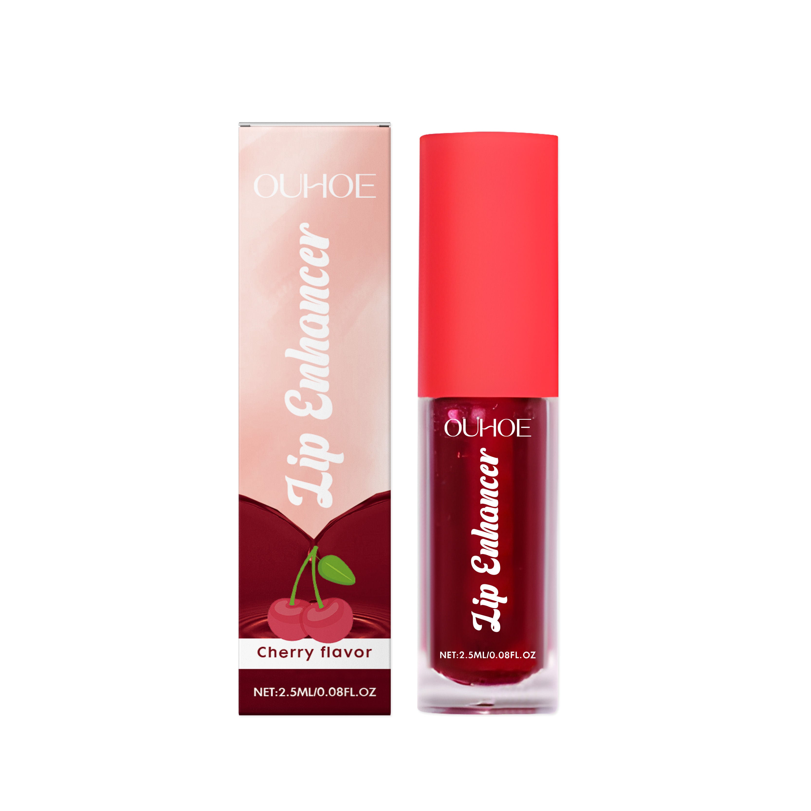Cherry Lip Care Oil for Moisturizing and Brightening, Hydrating Lip Gloss, Nourishing Lip Essence ,2.5ml