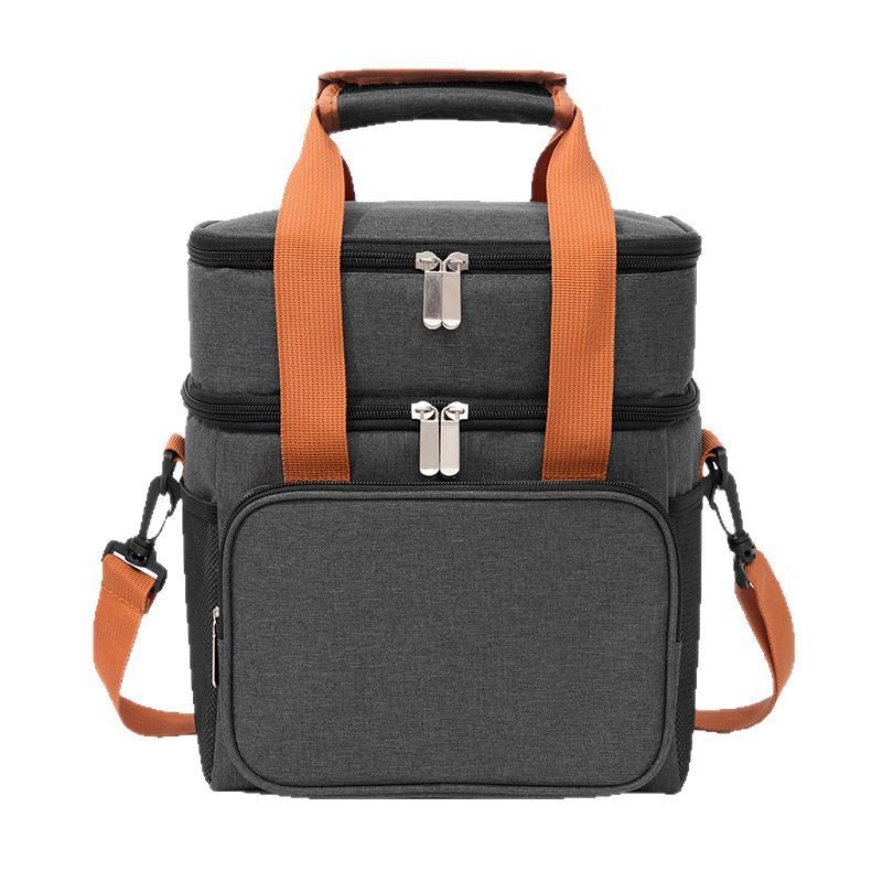 Double Layer Insulated Lunch Bag with PEVA Lining