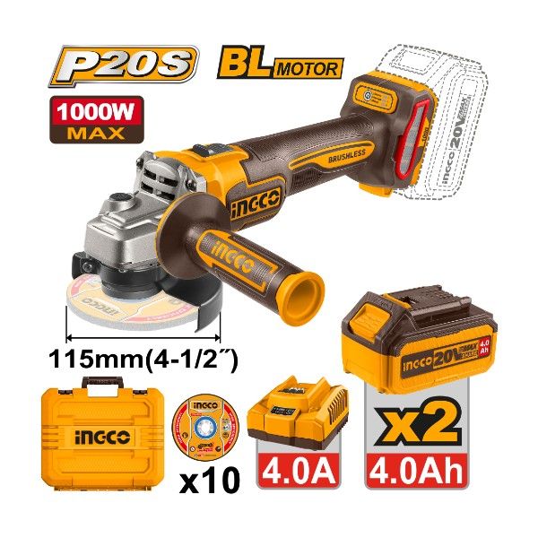 INGCO Cordless Angle Grinder