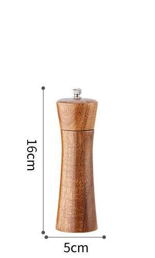 Pepper Grinder Wooden Manual Adjustable Salt Pepper Grinder Mill For Kitchen