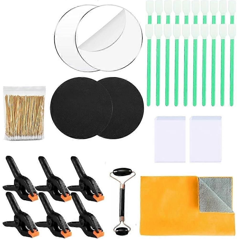 233 Pcs Card Cleaning Kit, 10-in-1 Polishing,Card Flattening Kit, Trading Card Cleaning, for Rated Card Care