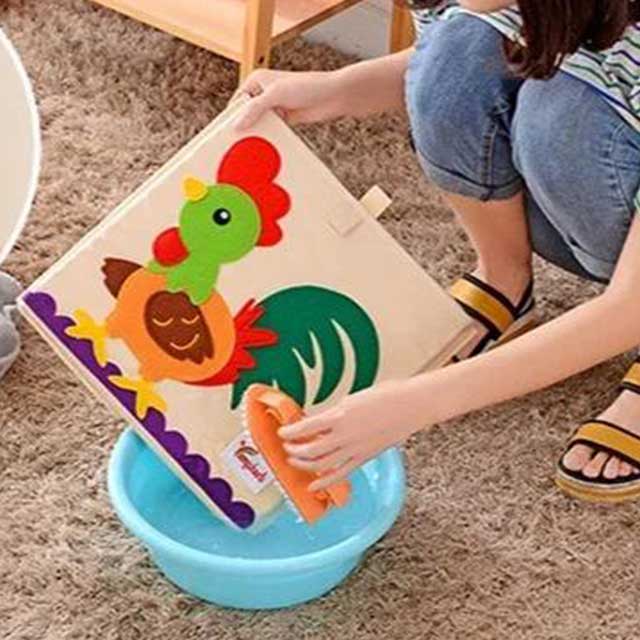 Animals Folding Kid Storage Box & Toys Organizer - Cute, Collapsible Storage Solution for Toys, Clothes & More