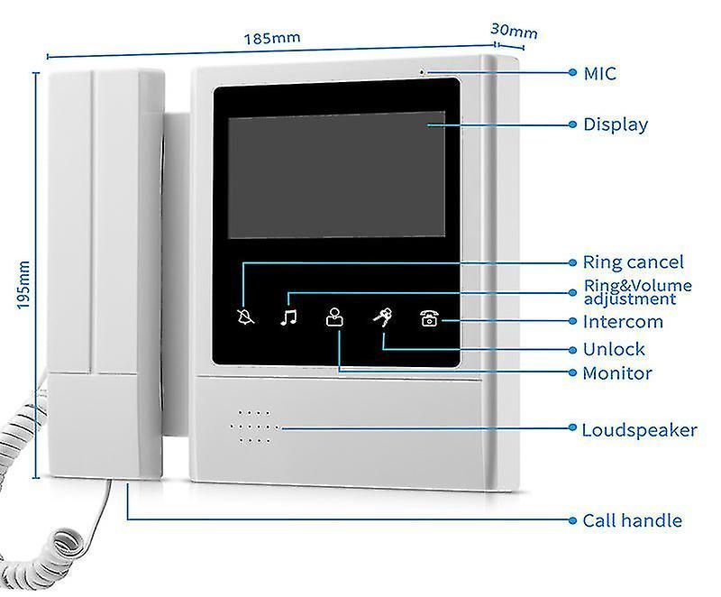 Video Doorbell Camera Smart Intercom with Night Vision Two Way Audio